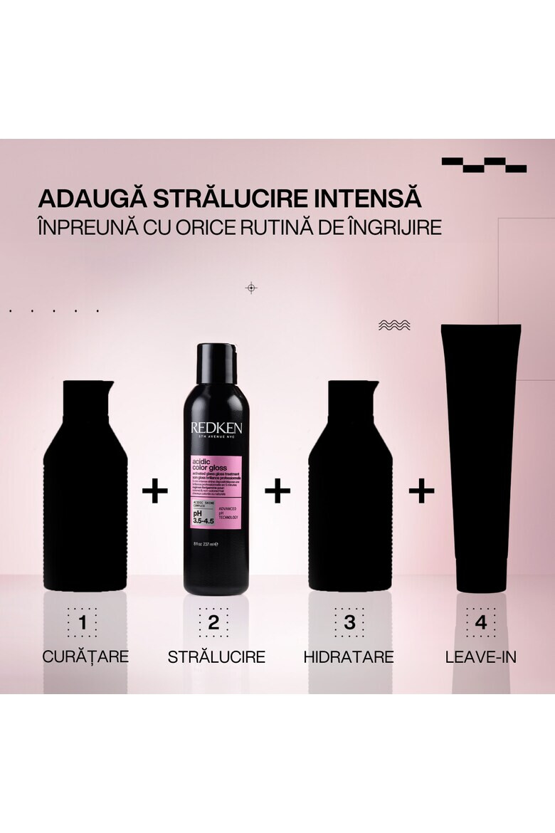 Redken Терапия за коса Acidic Color Gloss С кайсиево масло и витамин Е Предпазва цвета и осигурява блясък 237 мл - Pepit.bg