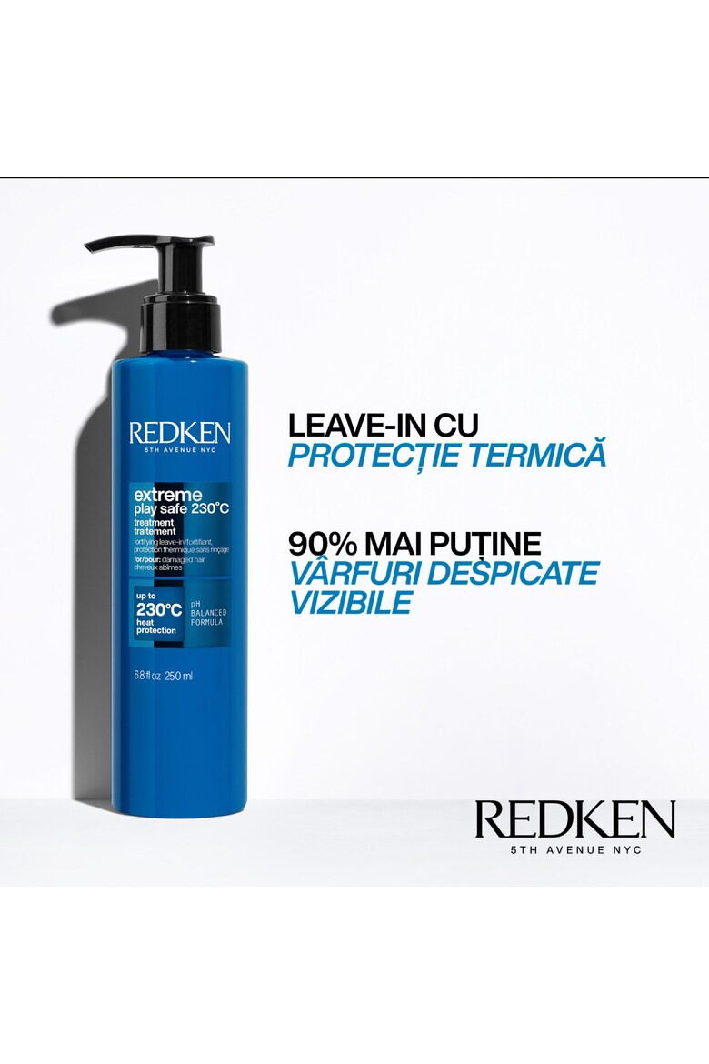 Redken Термична защита Extreme Play Safe 230 C За увредена коса Без изплакване 250 мл - Pepit.bg