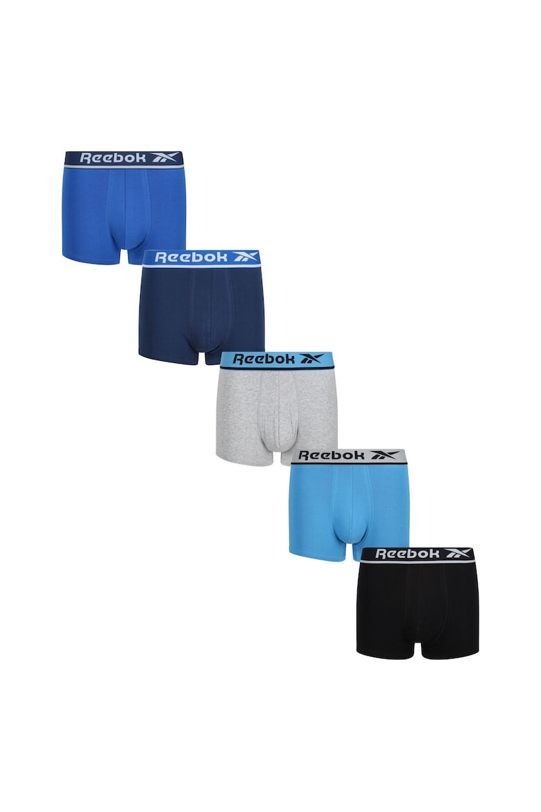 Reebok Боксерки с лого на талията - 5 чифта - Pepit.bg