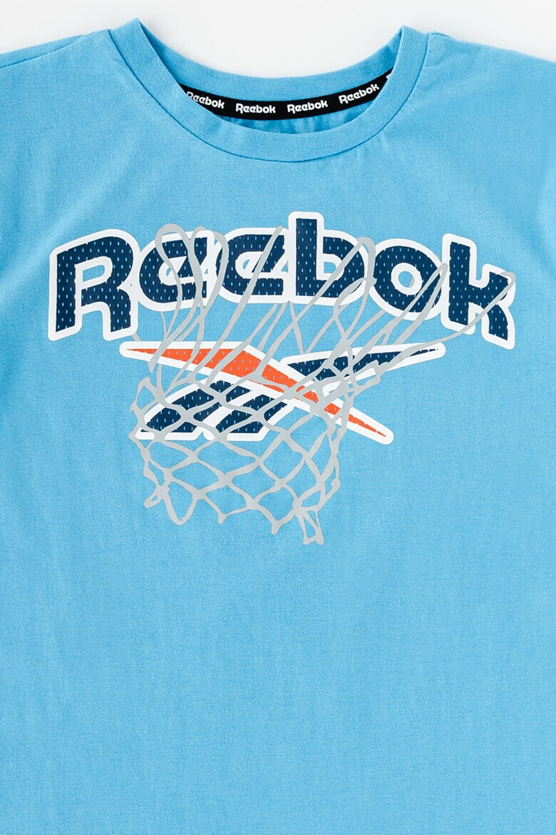 Reebok Памучна тениска с принт - Pepit.bg