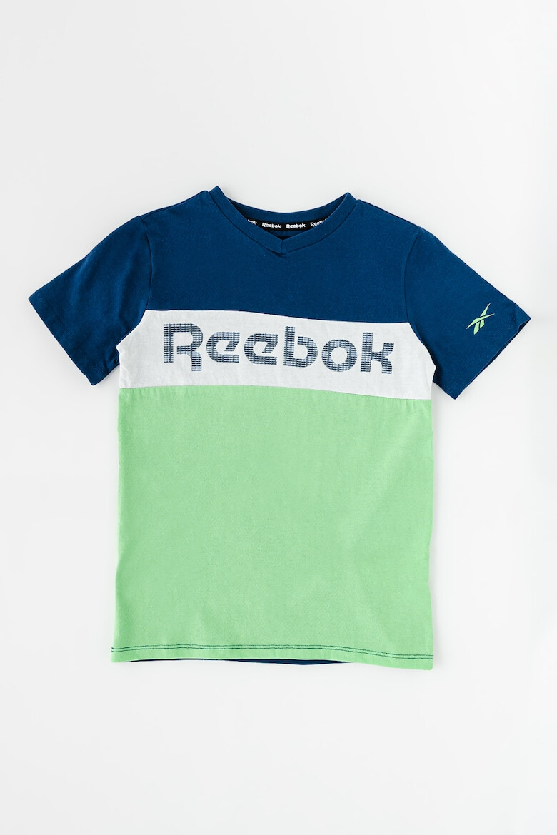 Reebok Тениска с шпиц и лого - Pepit.bg