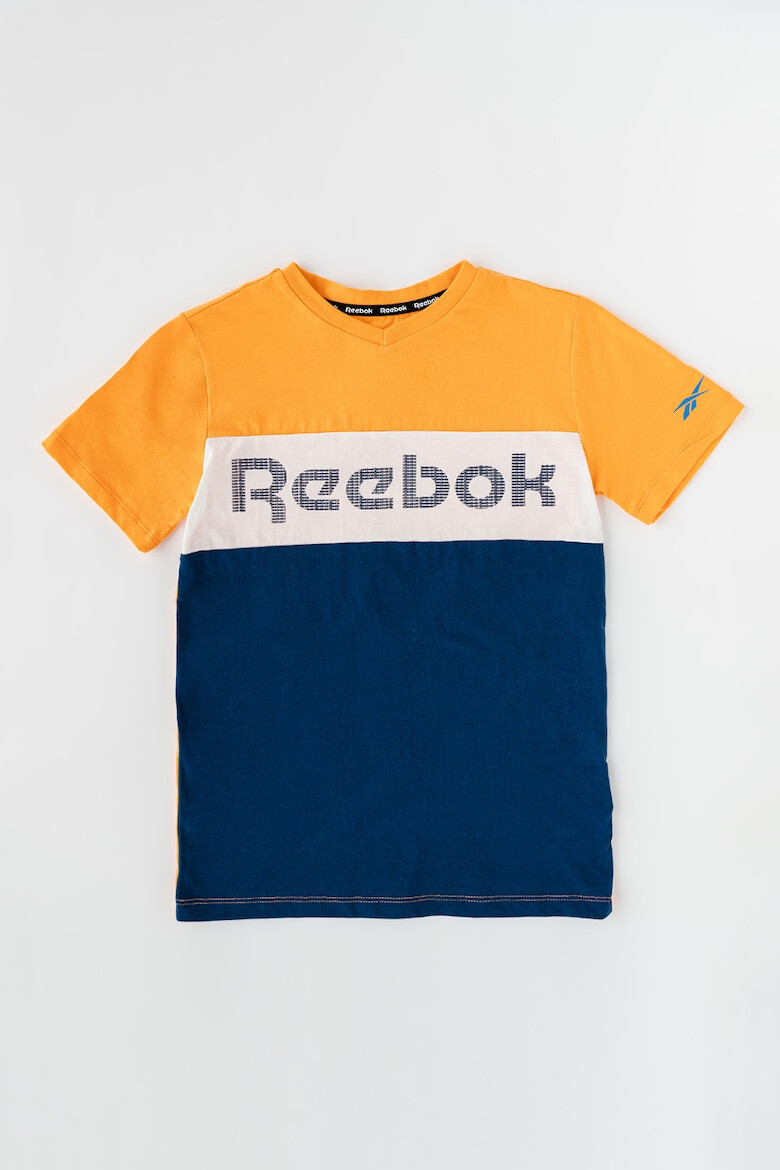 Reebok Тениска с шпиц и лого - Pepit.bg