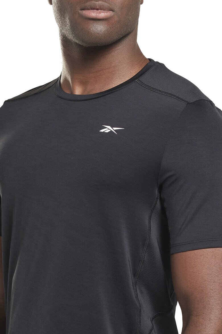 Reebok Тениска Solid Athlete за тренировка с лого - Pepit.bg