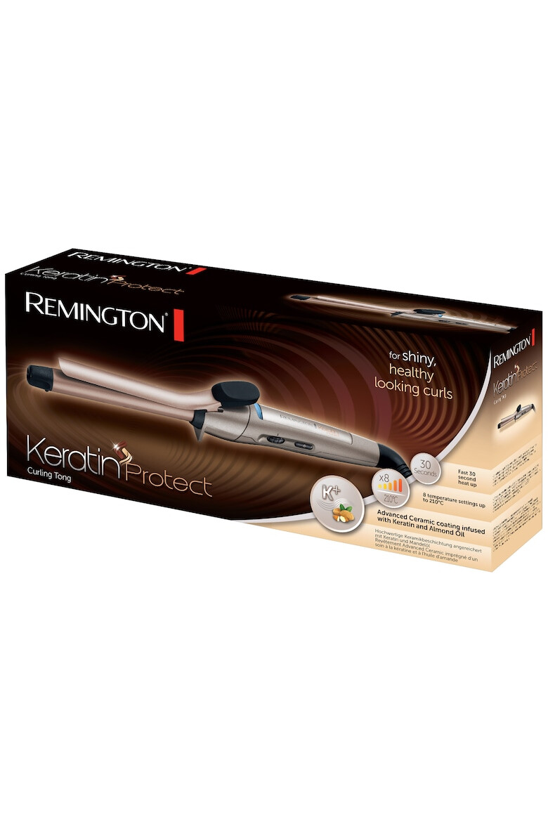 Remington Маша за коса Keratin Protect - 210° - 19 мм - Автоматично изключване - Златиста - Pepit.bg