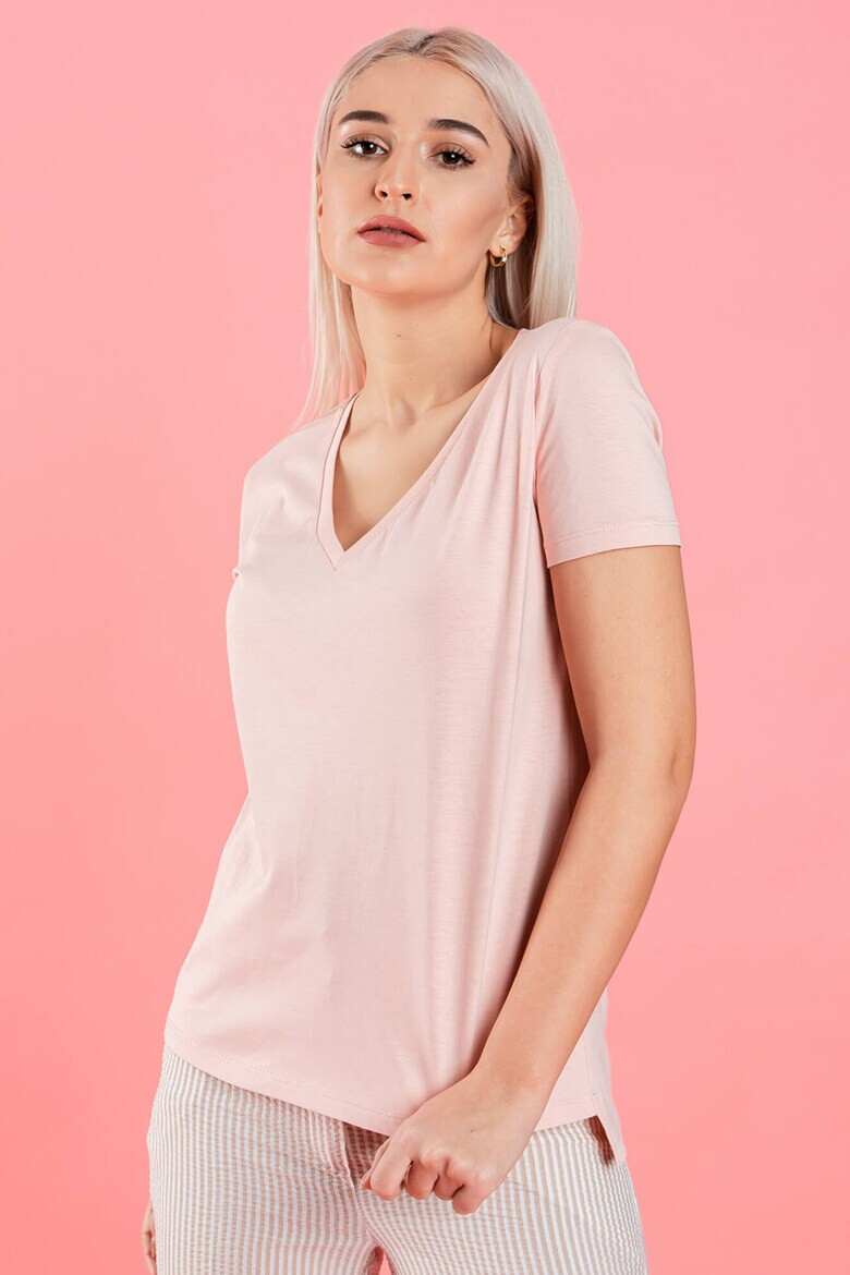 RESENSE Тениска с шпиц Joelle - Pepit.bg