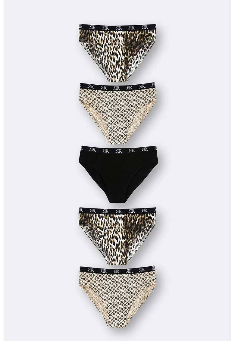 RIVER ISLAND Бикини с памук - 5 чифта - Pepit.bg