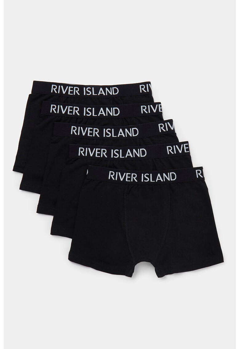 RIVER ISLAND Боксерки с лого - 5 чифта - Pepit.bg