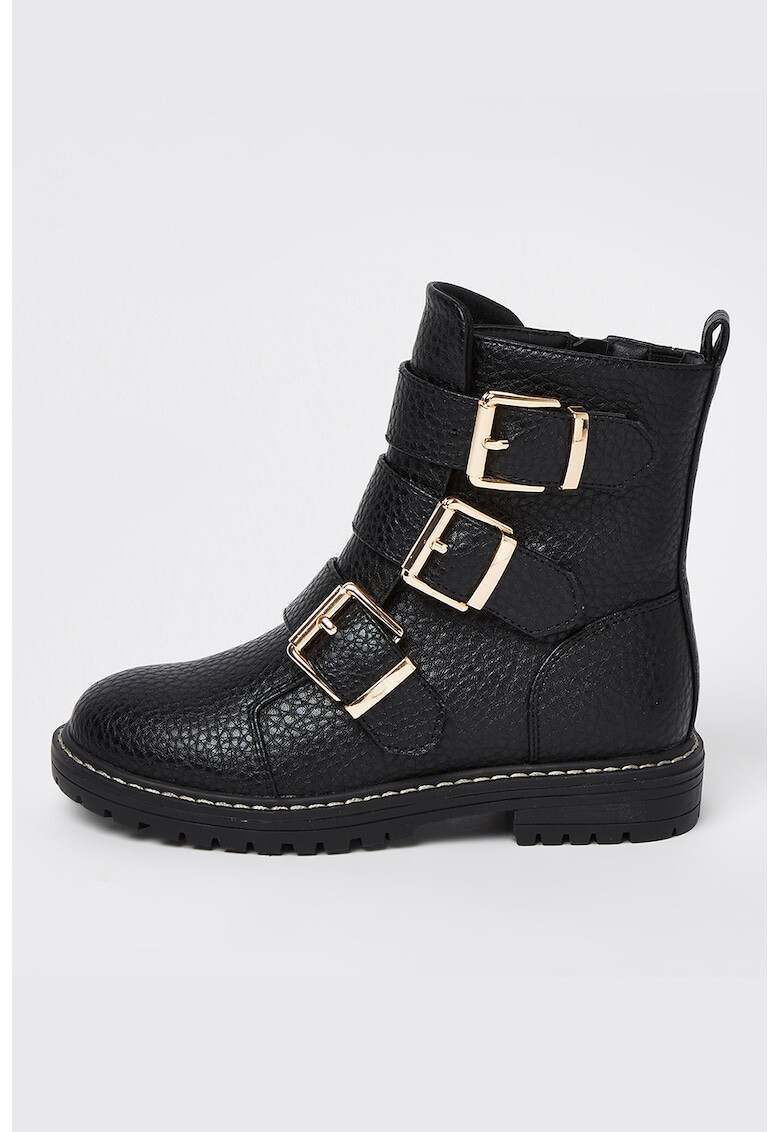RIVER ISLAND Боти от еко кожа с токи - Pepit.bg