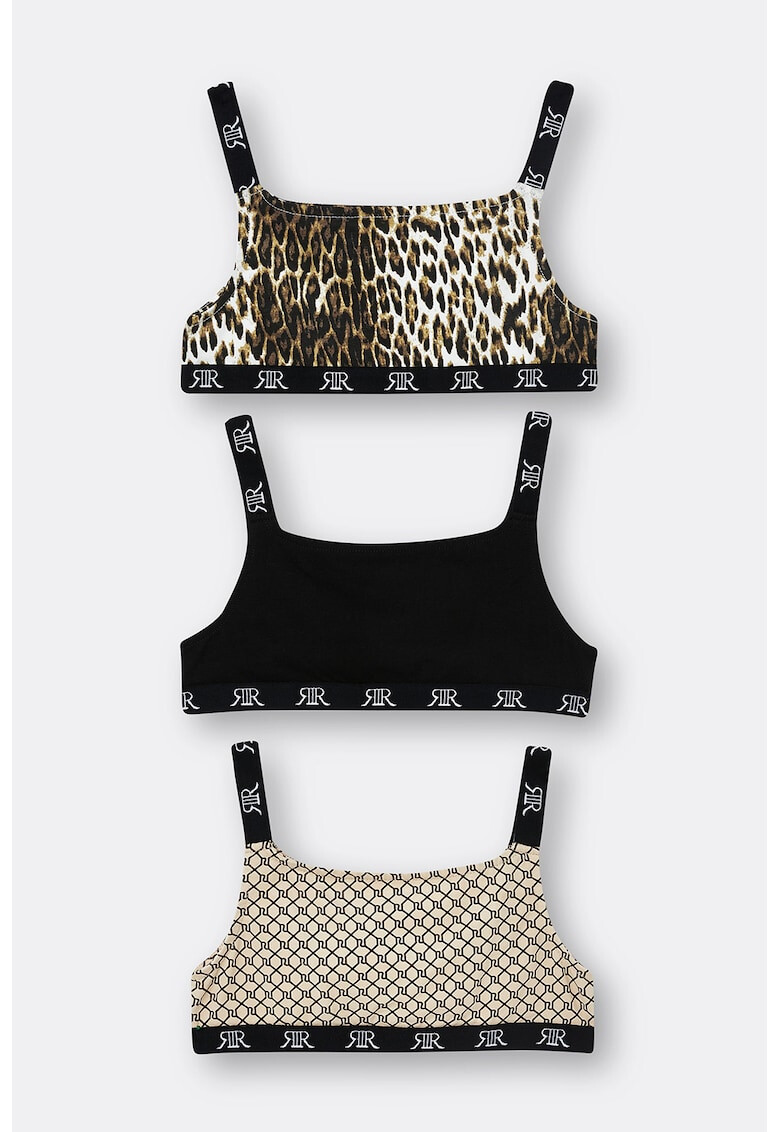 RIVER ISLAND Бюстие с памук - 3 броя - Pepit.bg