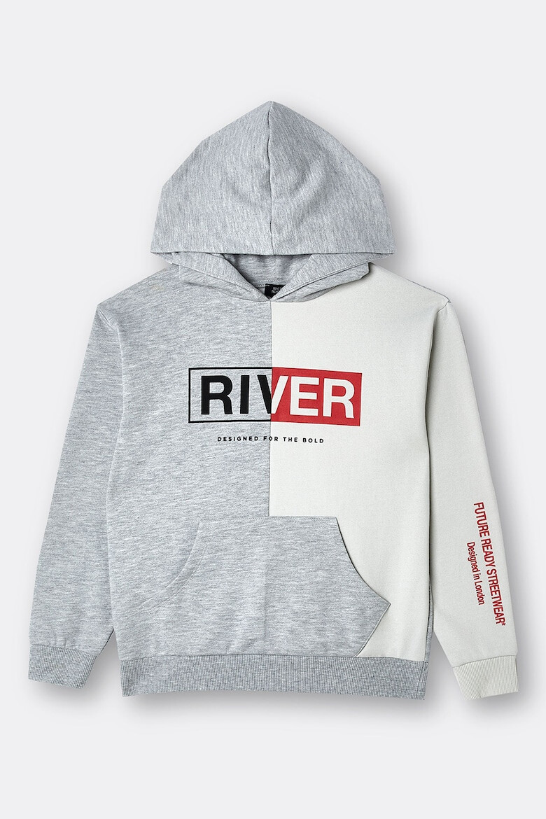 RIVER ISLAND Худи с лого и джоб кенгуру - Pepit.bg