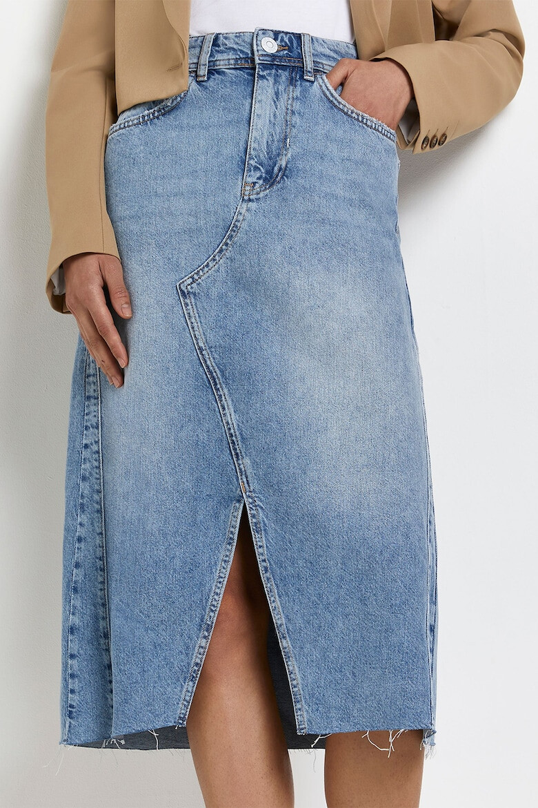 RIVER ISLAND Пола от деним с цепка отпред - Pepit.bg