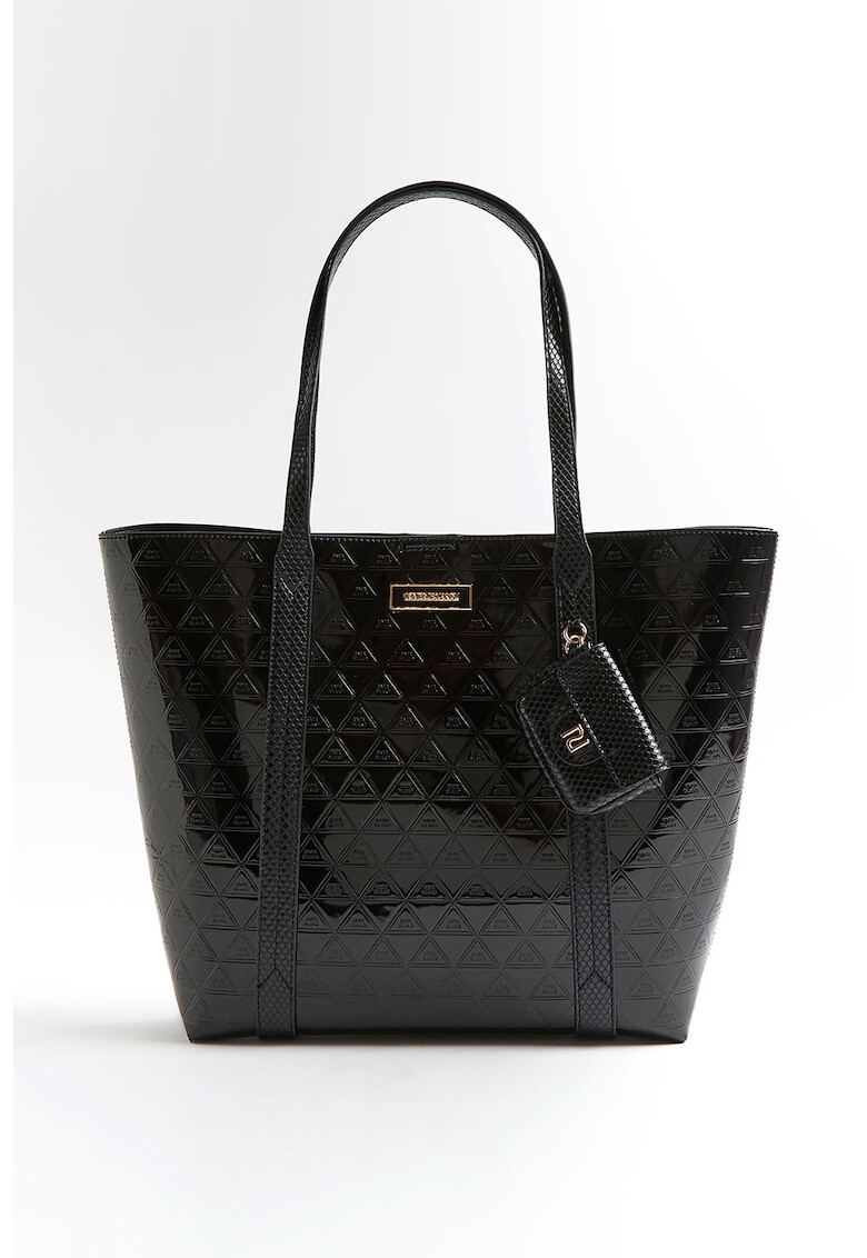 RIVER ISLAND Шопинг чанта с монограм - Pepit.bg
