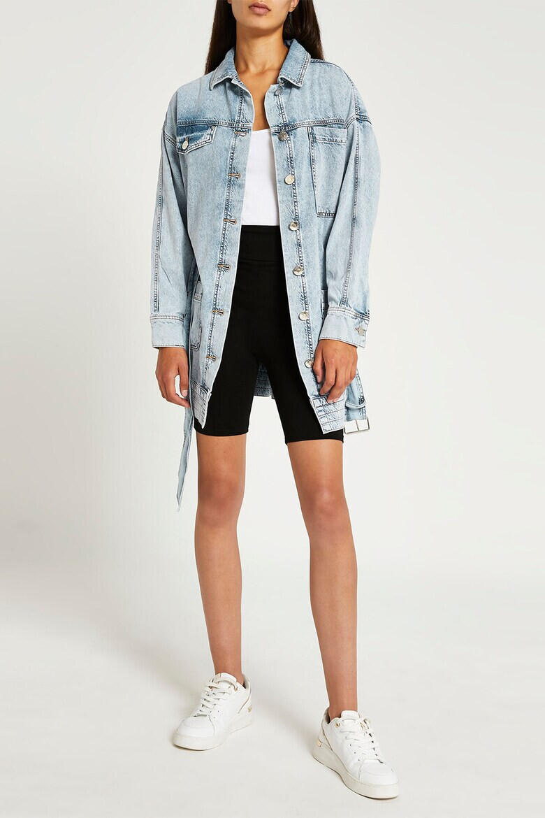 RIVER ISLAND Яке тип риза от деним с колан - Pepit.bg
