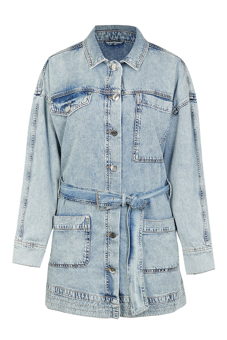 RIVER ISLAND Яке тип риза от деним с колан - Pepit.bg