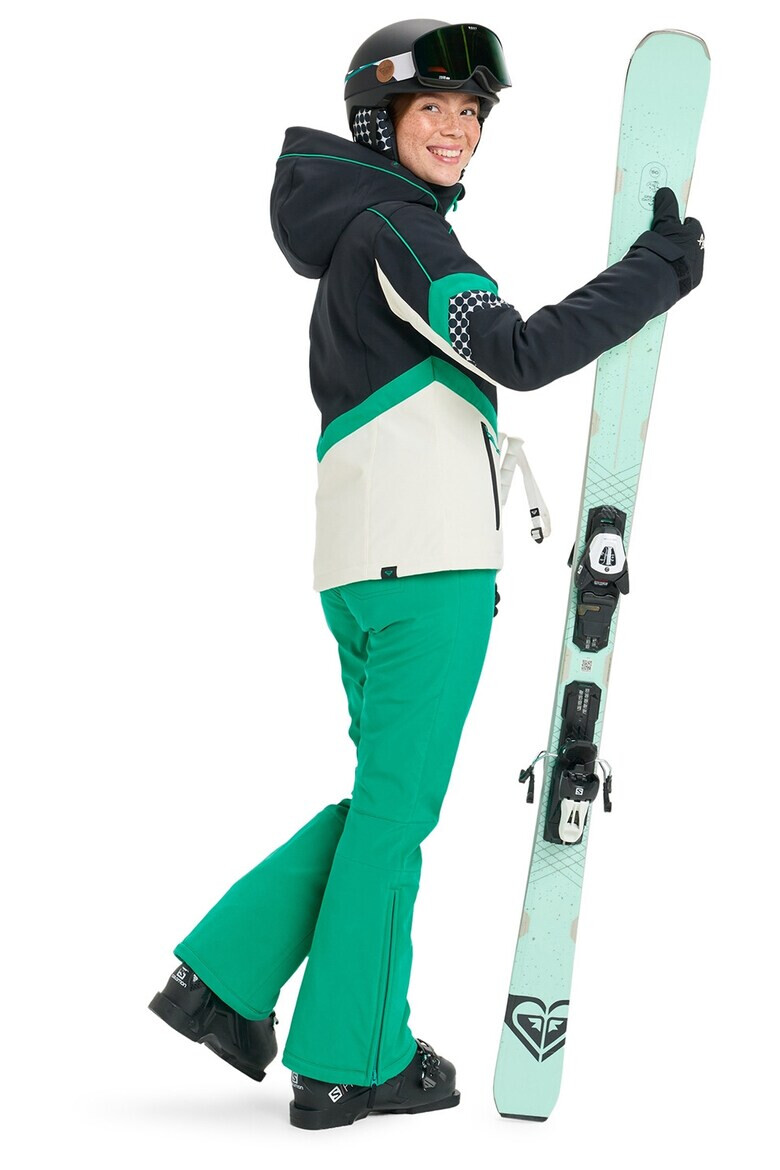 ROXY Ски яке Peak Chic със Softshell - Бял/Зелен/Черен - Pepit.bg