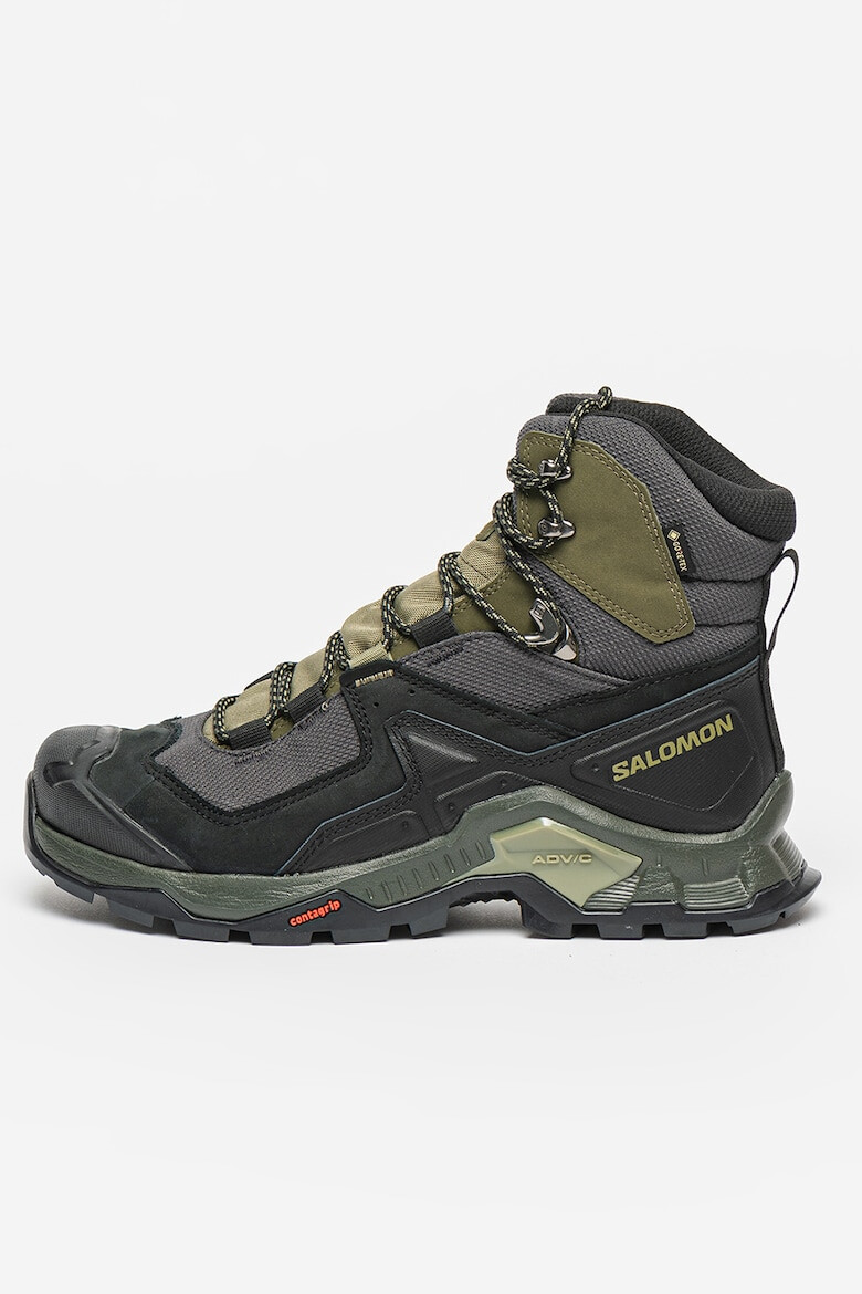 Salomon Боти Quest Element GTX - Черен/Маслинено зелено/Tъмносив - Pepit.bg