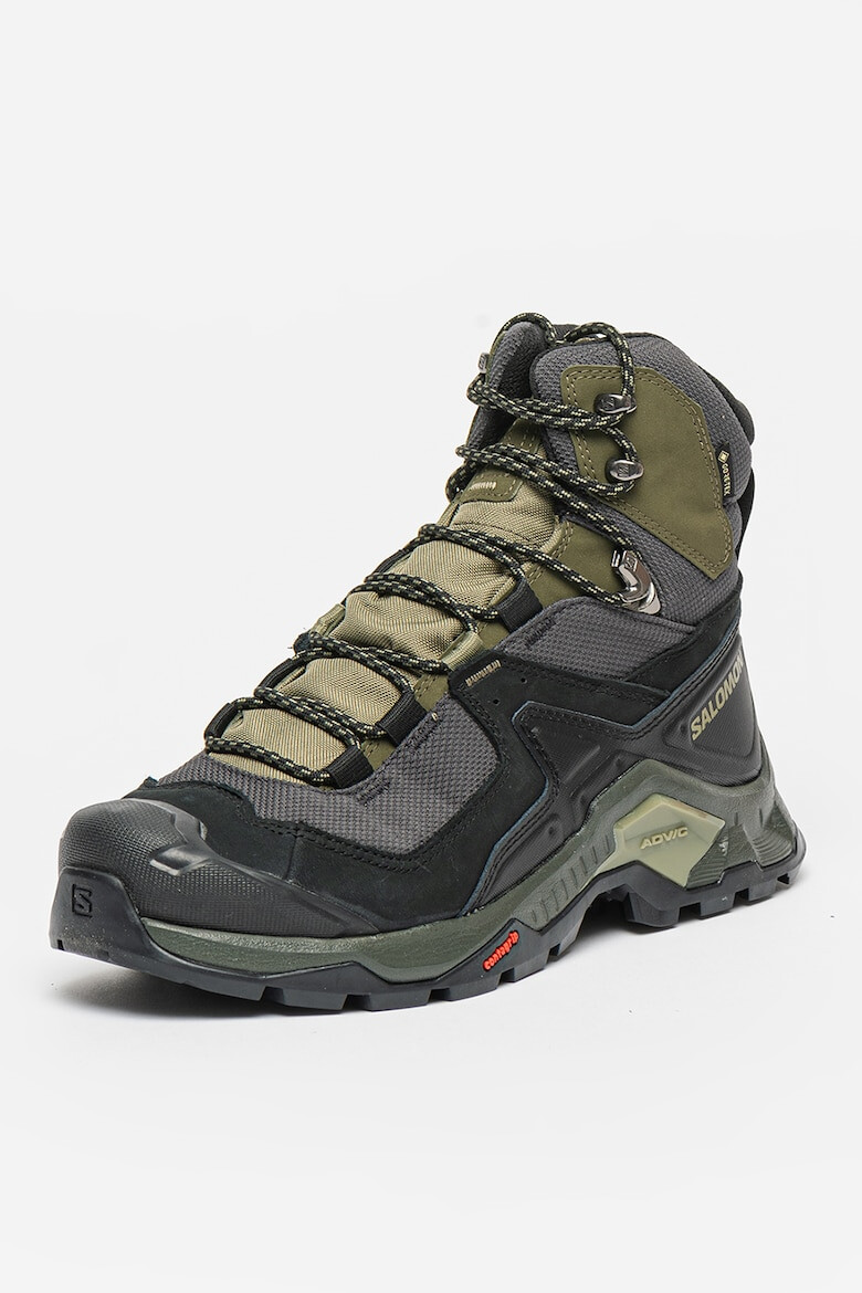 Salomon Боти Quest Element GTX - Черен/Маслинено зелено/Tъмносив - Pepit.bg