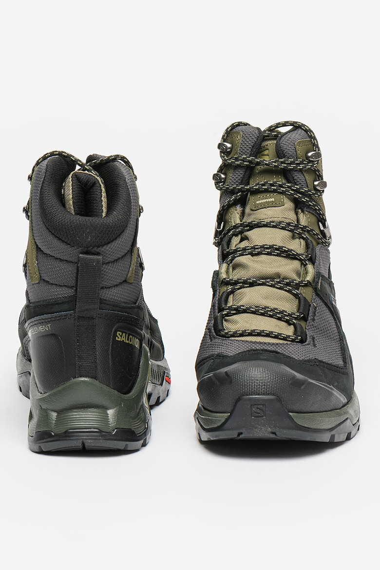 Salomon Боти Quest Element GTX - Черен/Маслинено зелено/Tъмносив - Pepit.bg