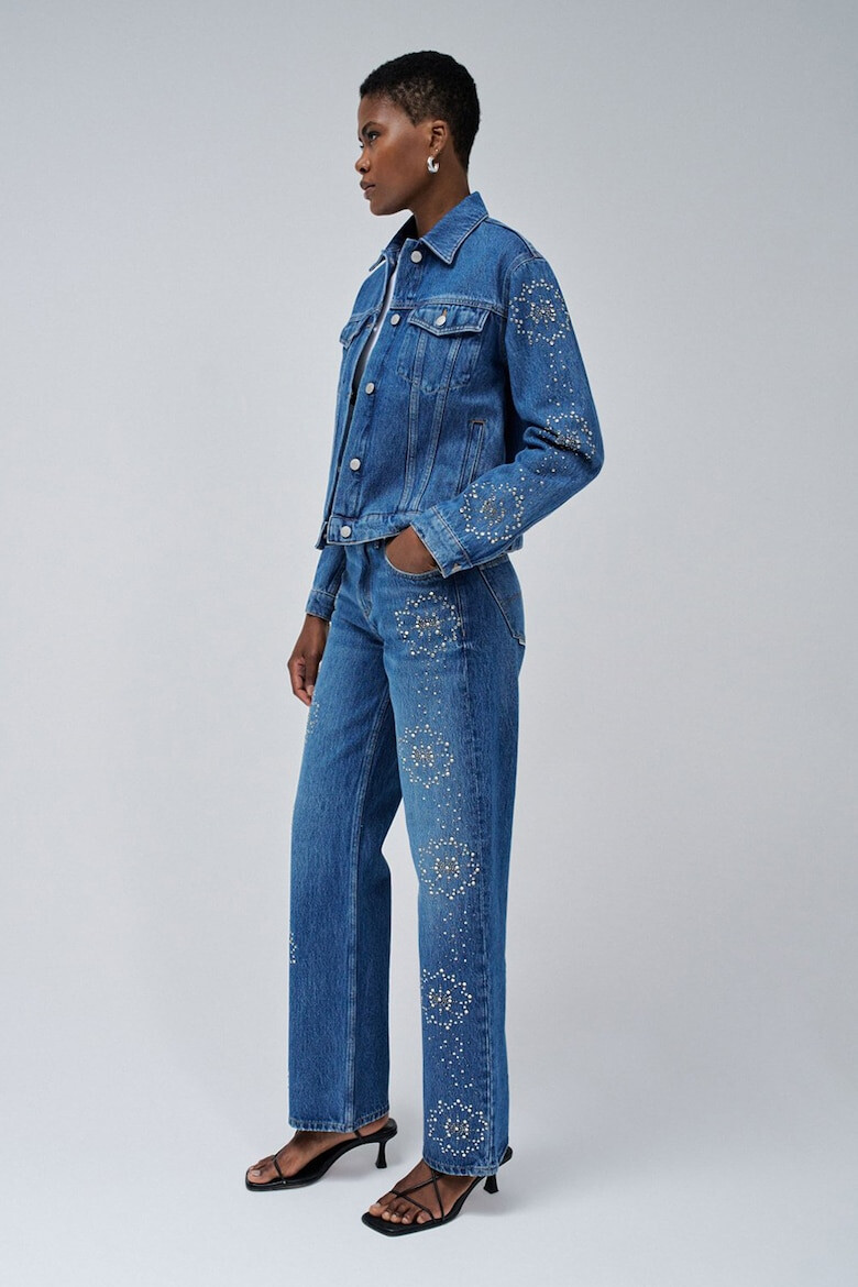 Salsa Jeans Яке от деним с пайети - Pepit.bg