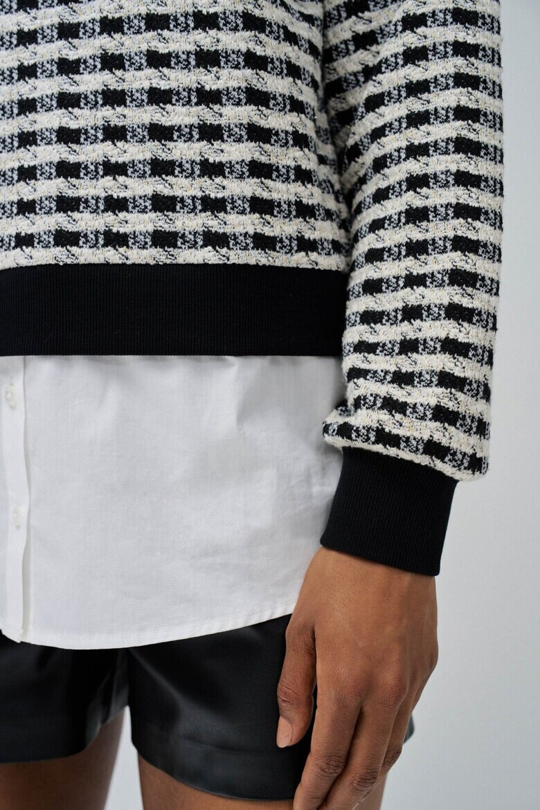 Salsa Jeans Пуловер с дизайн 2 в 1 - Pepit.bg