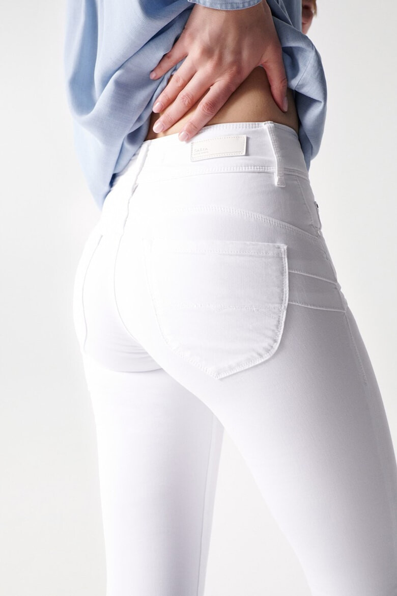 Salsa Jeans Скъсени скини дънки Secret с прибиращ ефект - Pepit.bg
