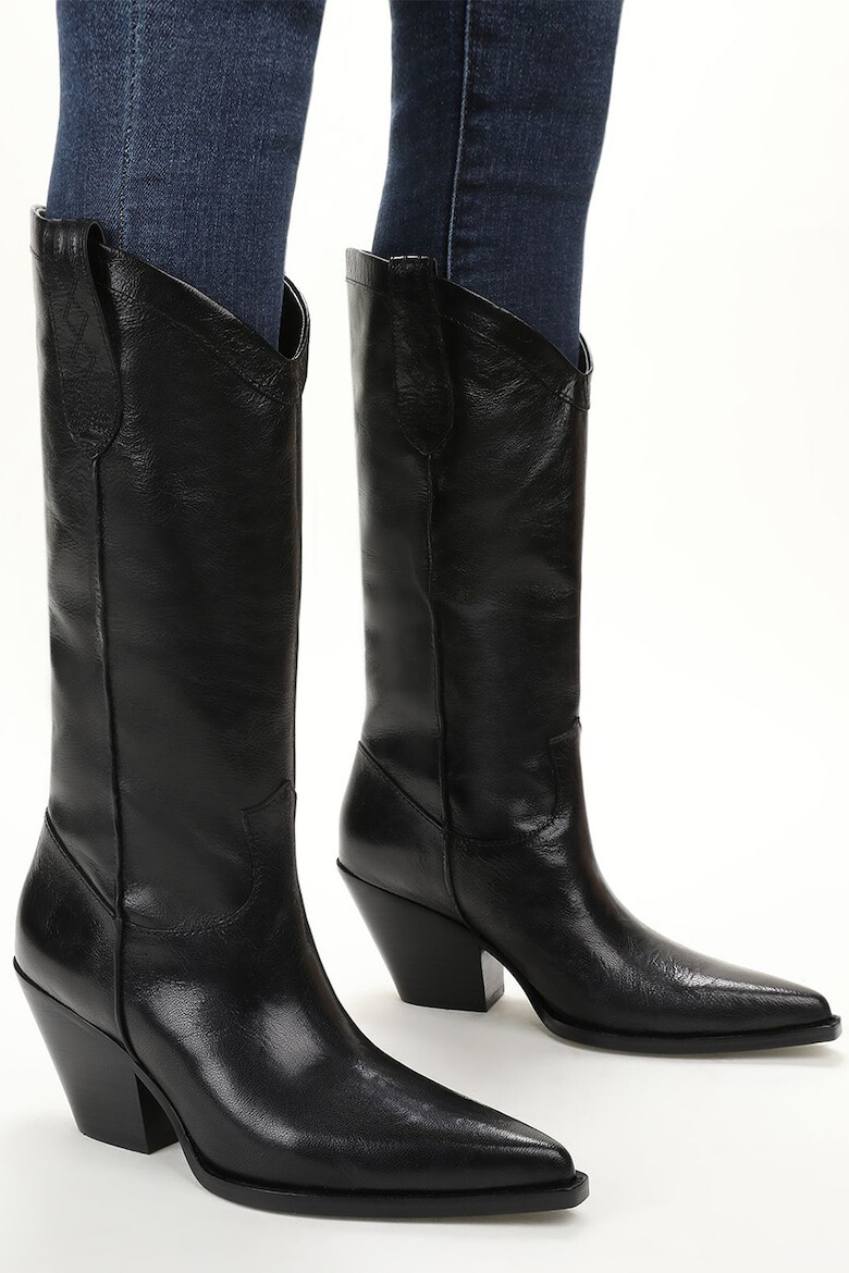 Sam Edelman Боти Jamie с кубински ток - Pepit.bg