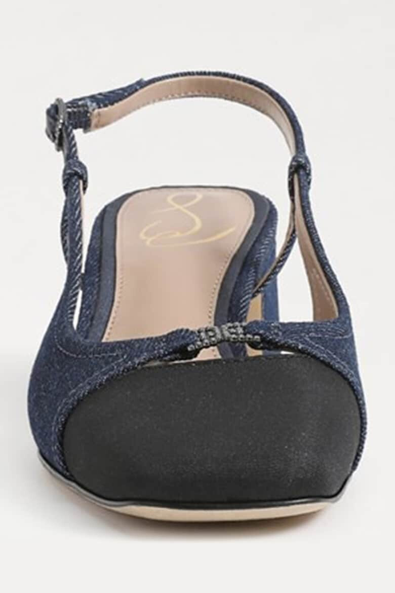 Sam Edelman Обувки Tarra с отворена пета - Черен/Тъмносин - Pepit.bg