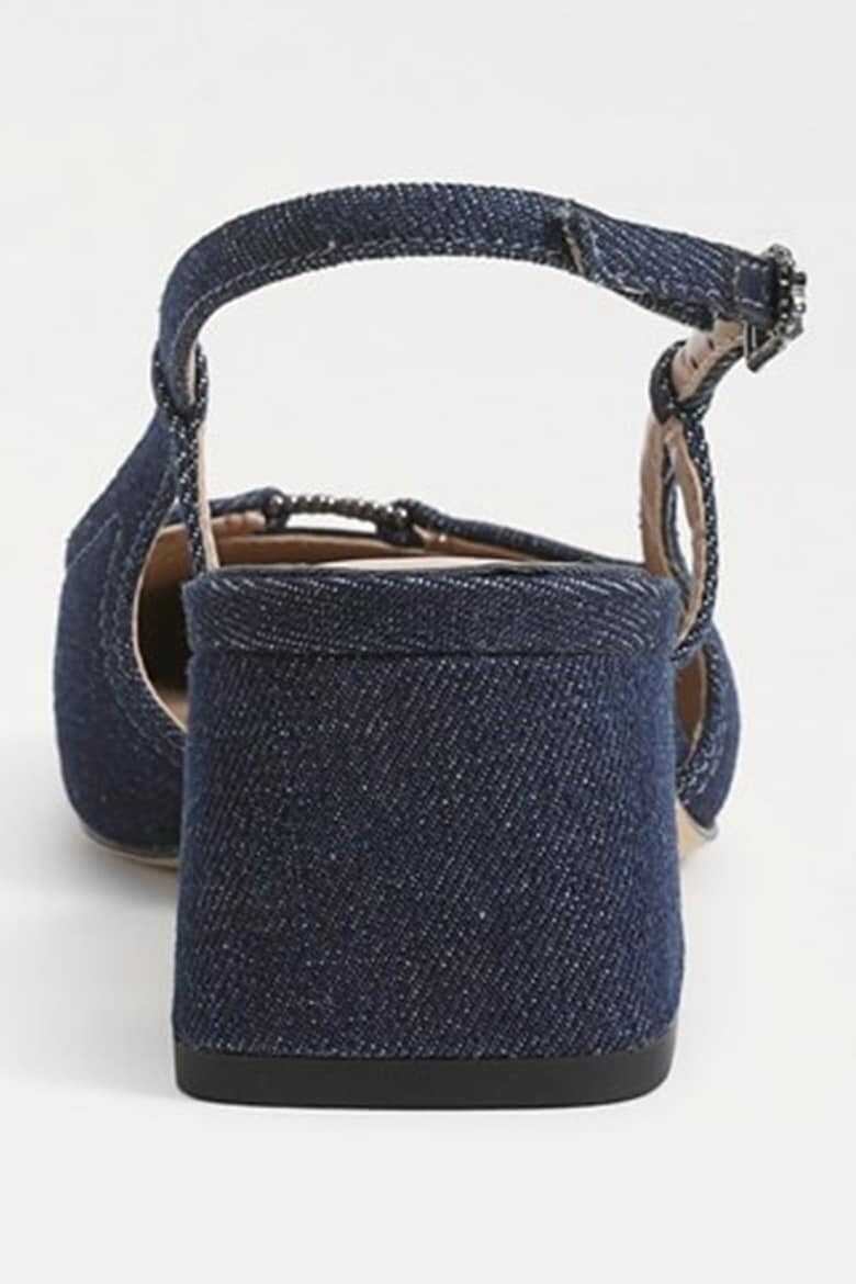 Sam Edelman Обувки Tarra с отворена пета - Черен/Тъмносин - Pepit.bg