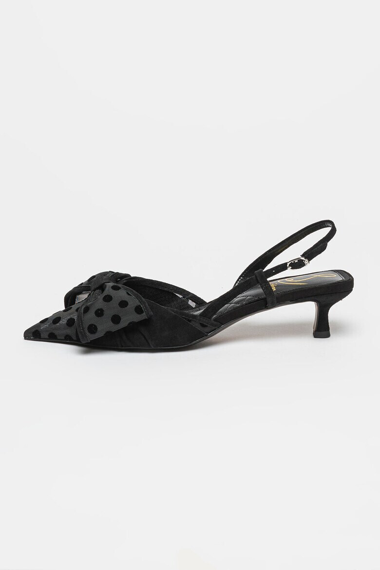 Sam Edelman Обувки Treena с котешки ток - Избеляло черно - Pepit.bg