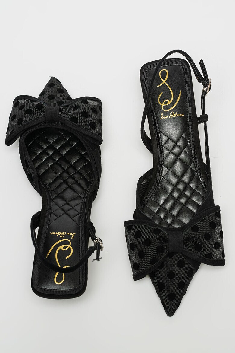 Sam Edelman Обувки Treena с котешки ток - Избеляло черно - Pepit.bg