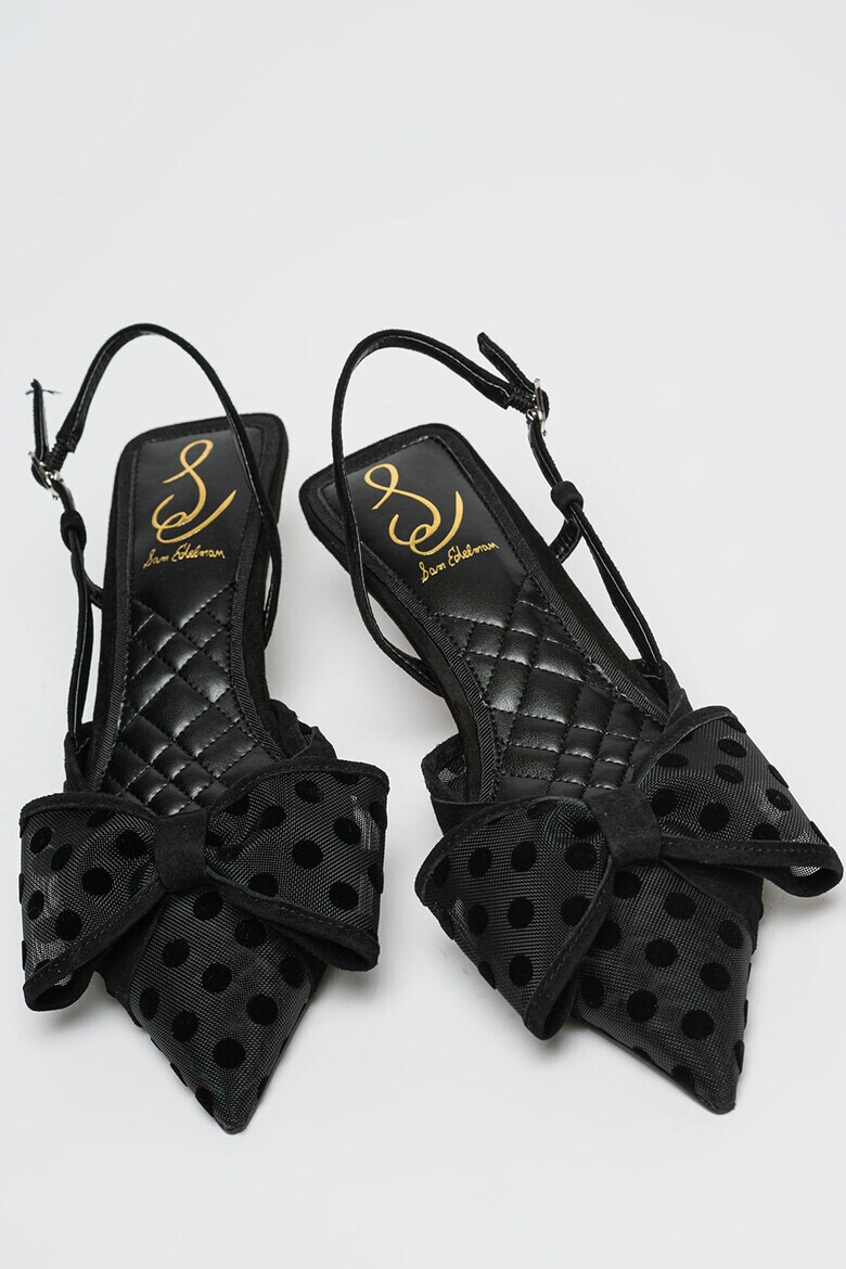 Sam Edelman Обувки Treena с котешки ток - Избеляло черно - Pepit.bg