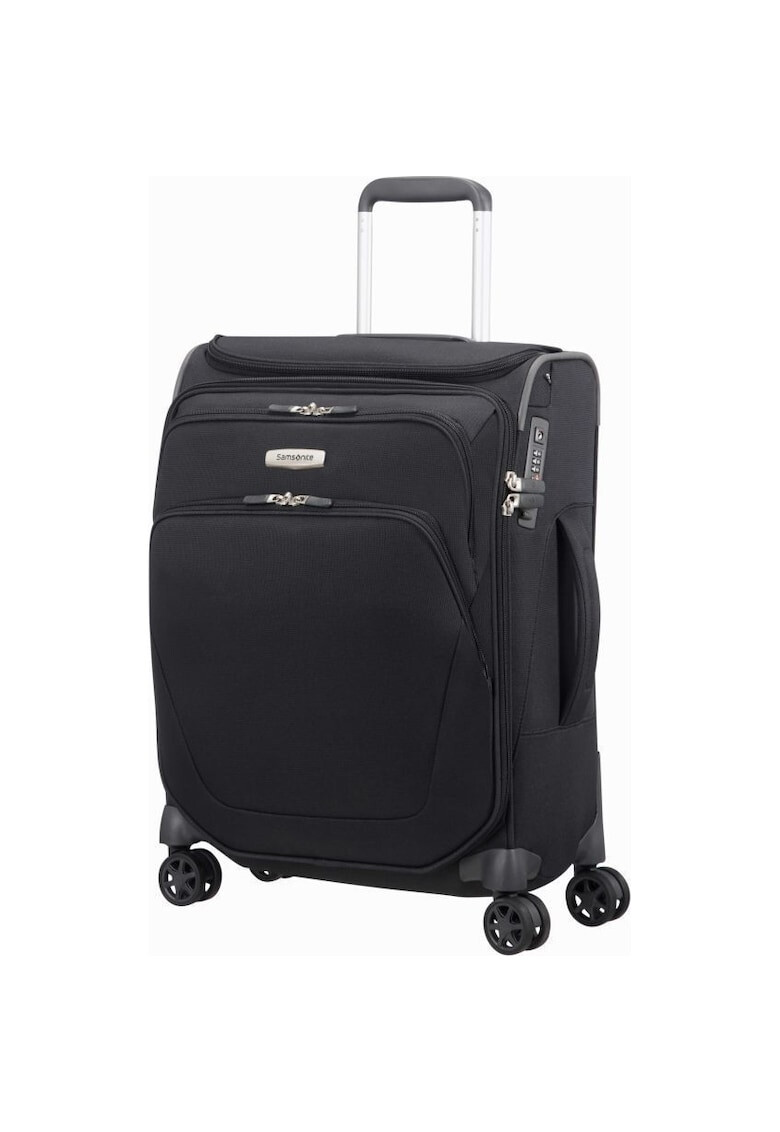 Samsonite Куфар Spark SNG Upright Expandable Toppocket Black 4 колела 55 см - Pepit.bg