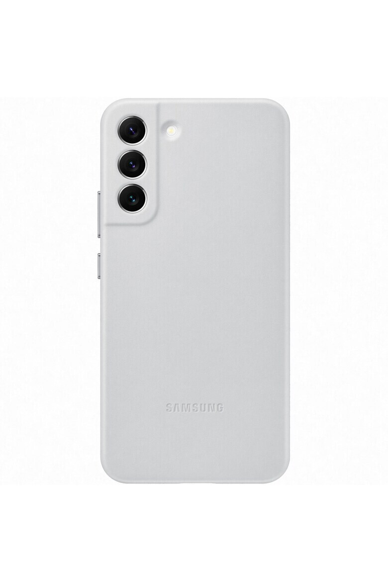 Samsung Калъф Leather за Galaxy S22+ - Light Gray - Pepit.bg