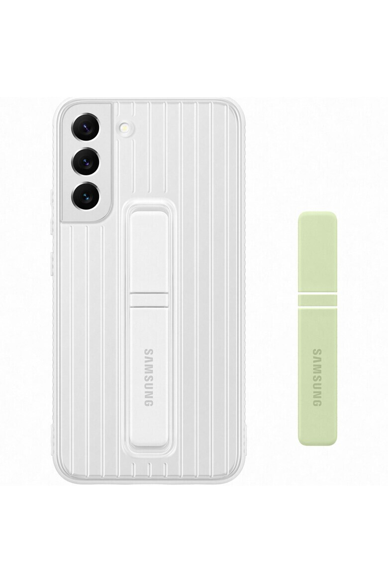 Samsung Калъф Protective Standing Cover за Galaxy S22+ - White - Pepit.bg