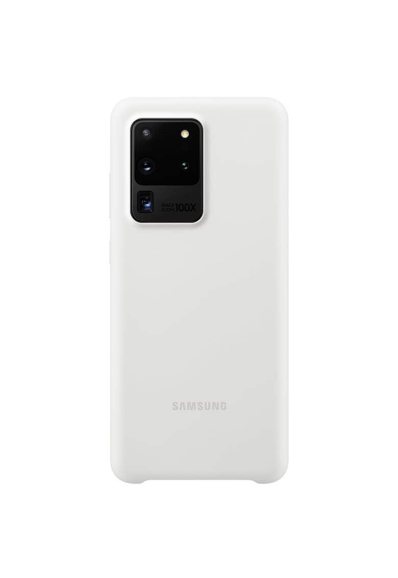 Samsung Предпазен калъф Silicone Cover за Galaxy S20 Ultra White - Pepit.bg