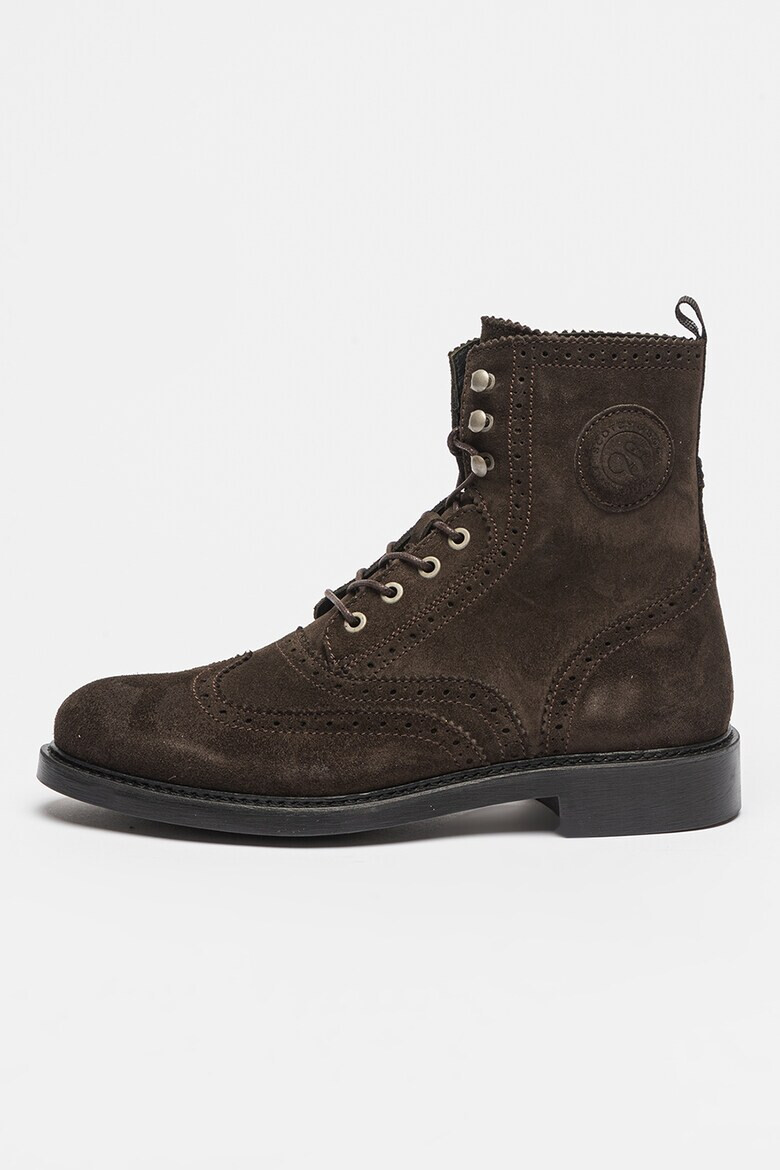 Scotch  Soda Боти Brogue от велур - Pepit.bg