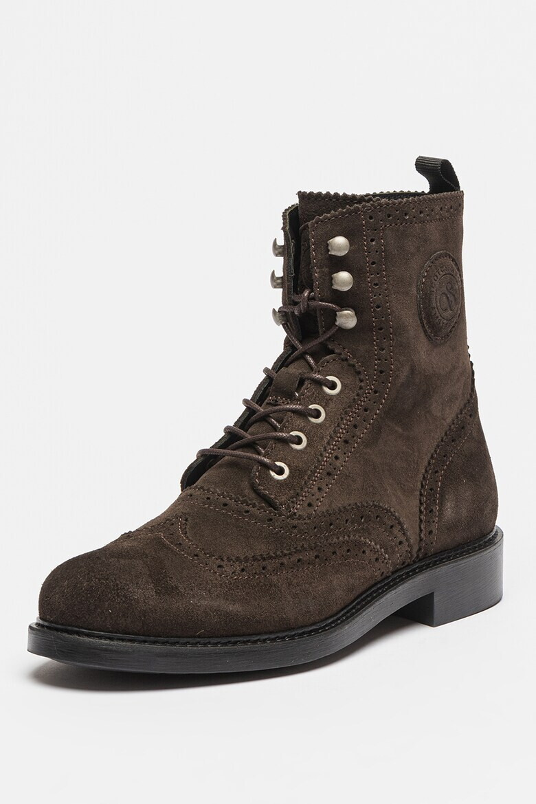 Scotch  Soda Боти Brogue от велур - Pepit.bg