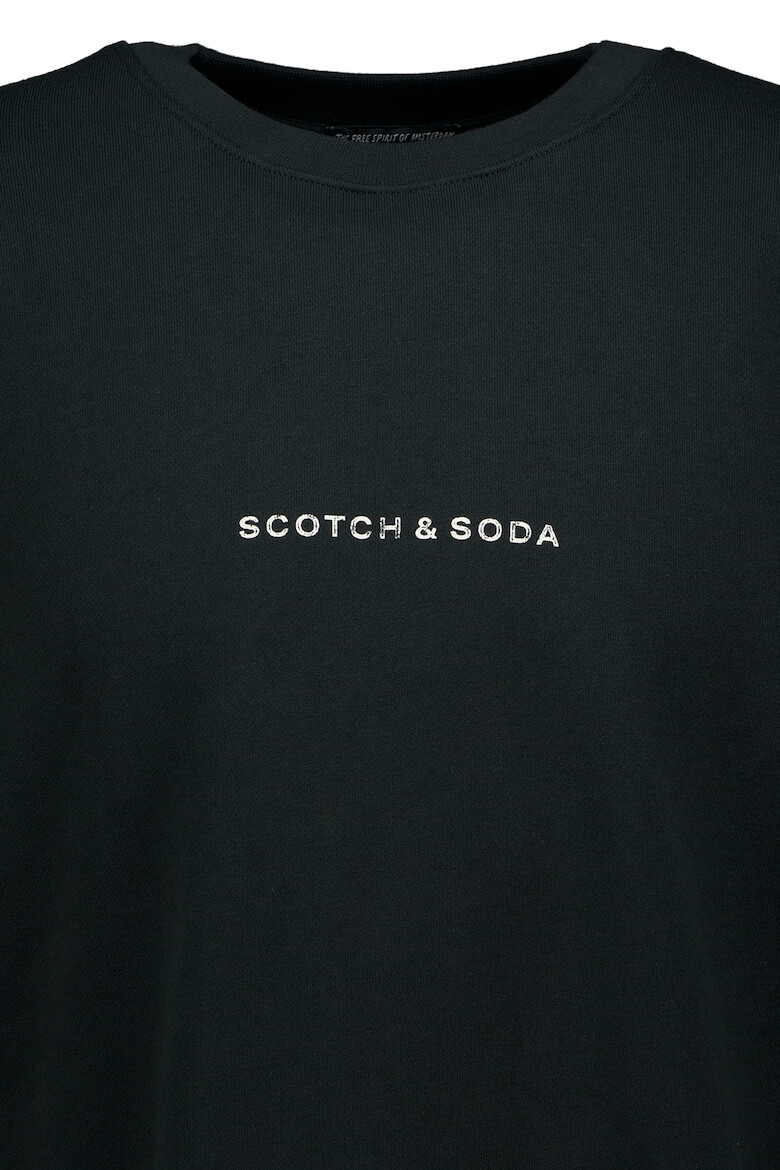 Scotch  Soda Памучен суитшърт с овално деколте - Pepit.bg