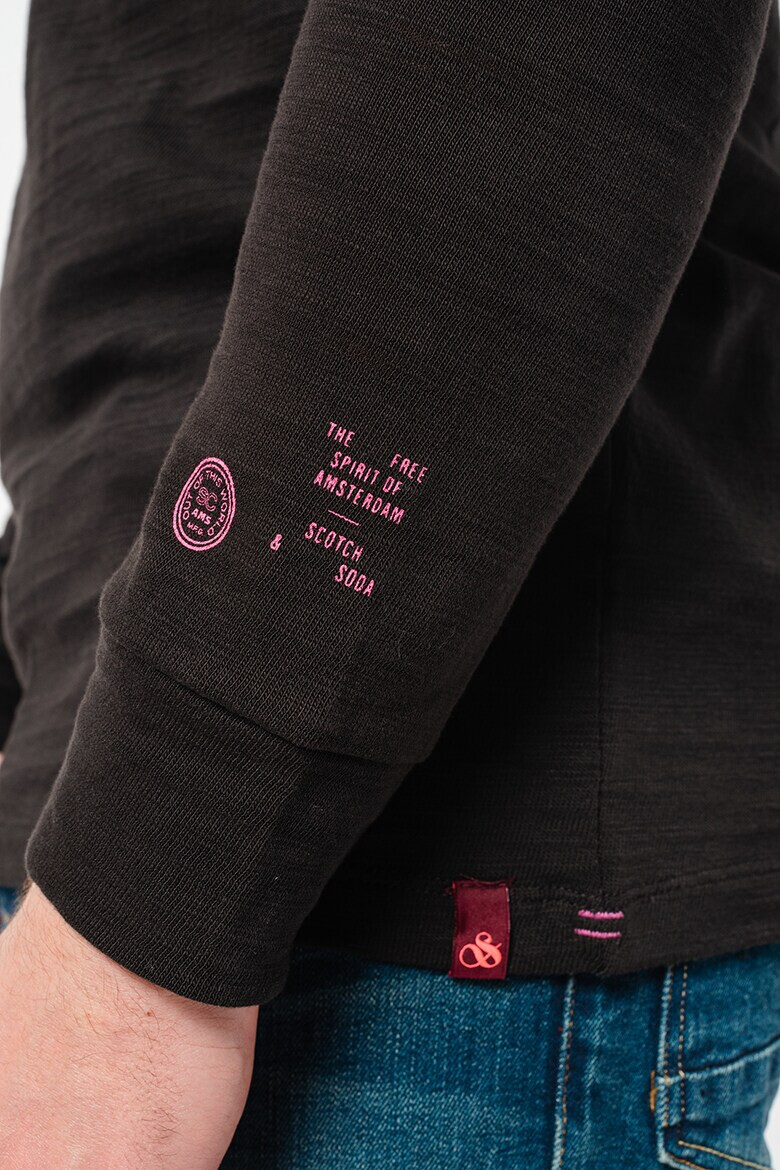 Scotch & Soda Памучна блуза Henley - Pepit.bg