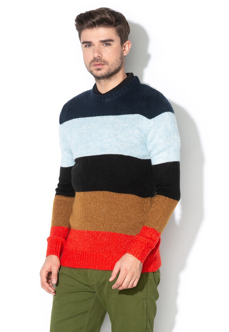 Scotch & Soda Пуловер с цветен блок - Pepit.bg