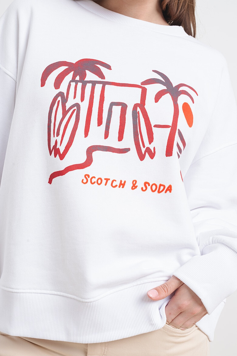 Scotch  Soda Суитшърт от органичен памук с фигурален принт - Pepit.bg