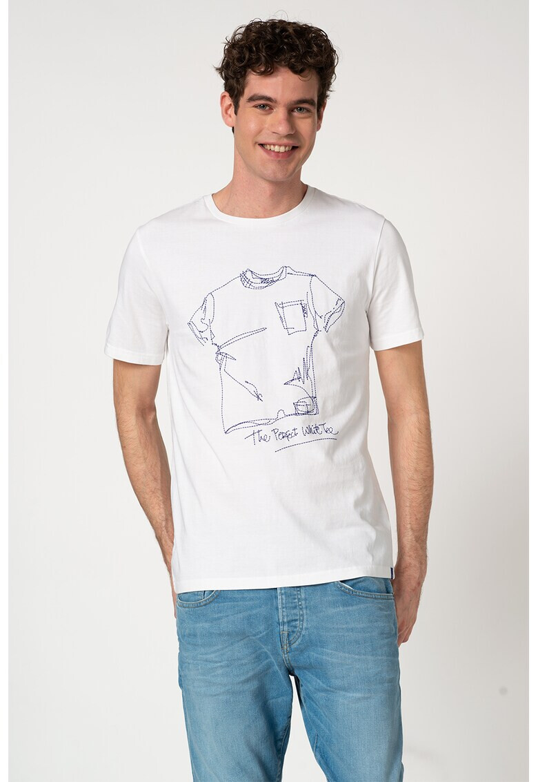 Scotch & Soda Тениска с бродерии - Pepit.bg