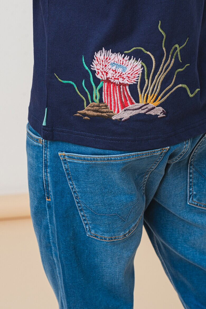 Scotch  Soda Тениска с бродерия - Pepit.bg