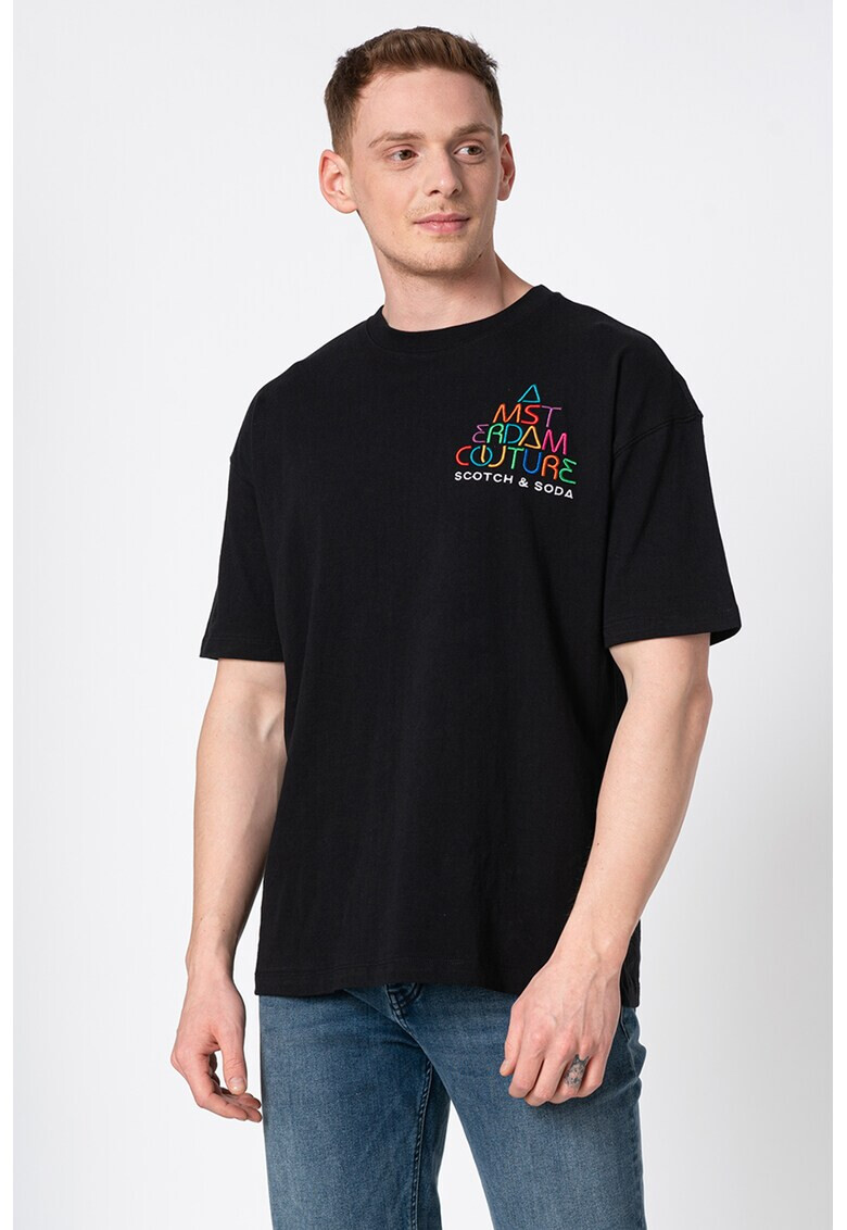 Scotch & Soda Tениска с бродирано лого - Pepit.bg