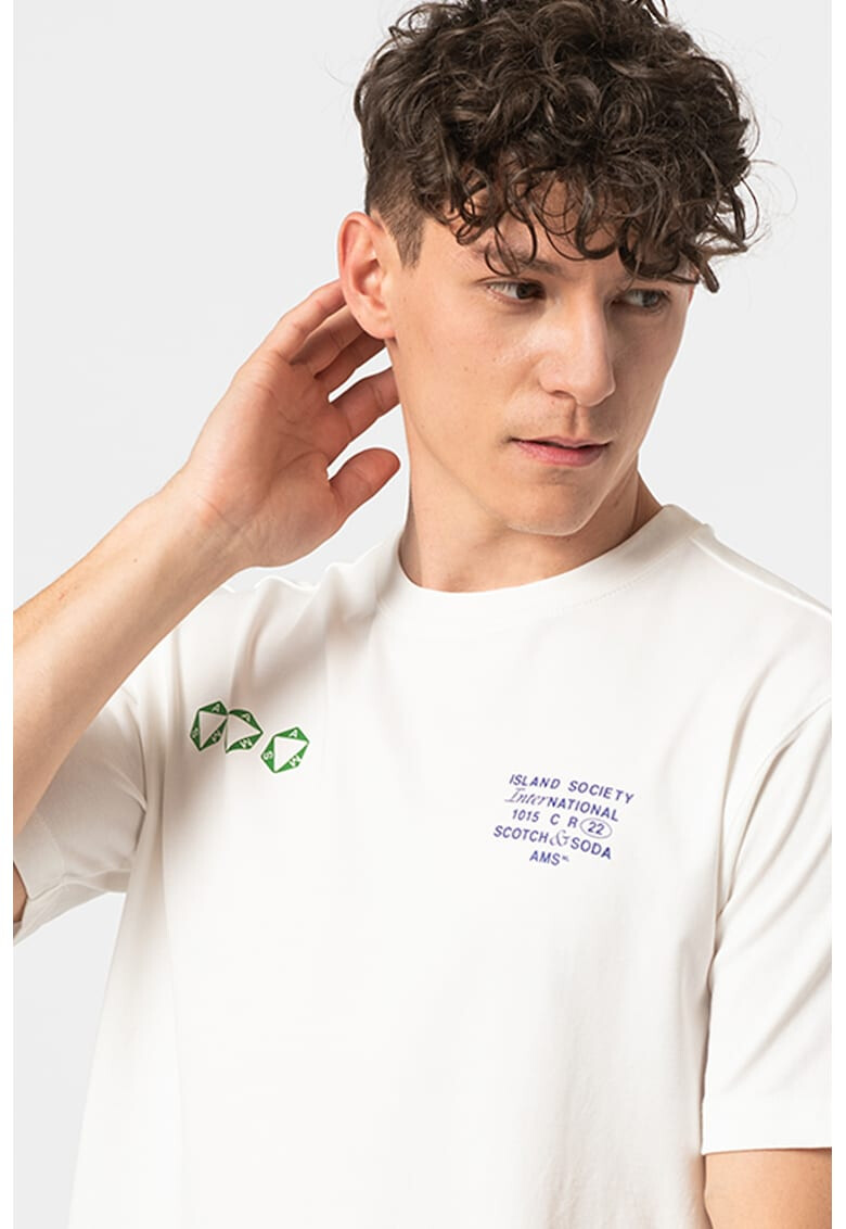 Scotch & Soda Тениска с овално деколте - Pepit.bg