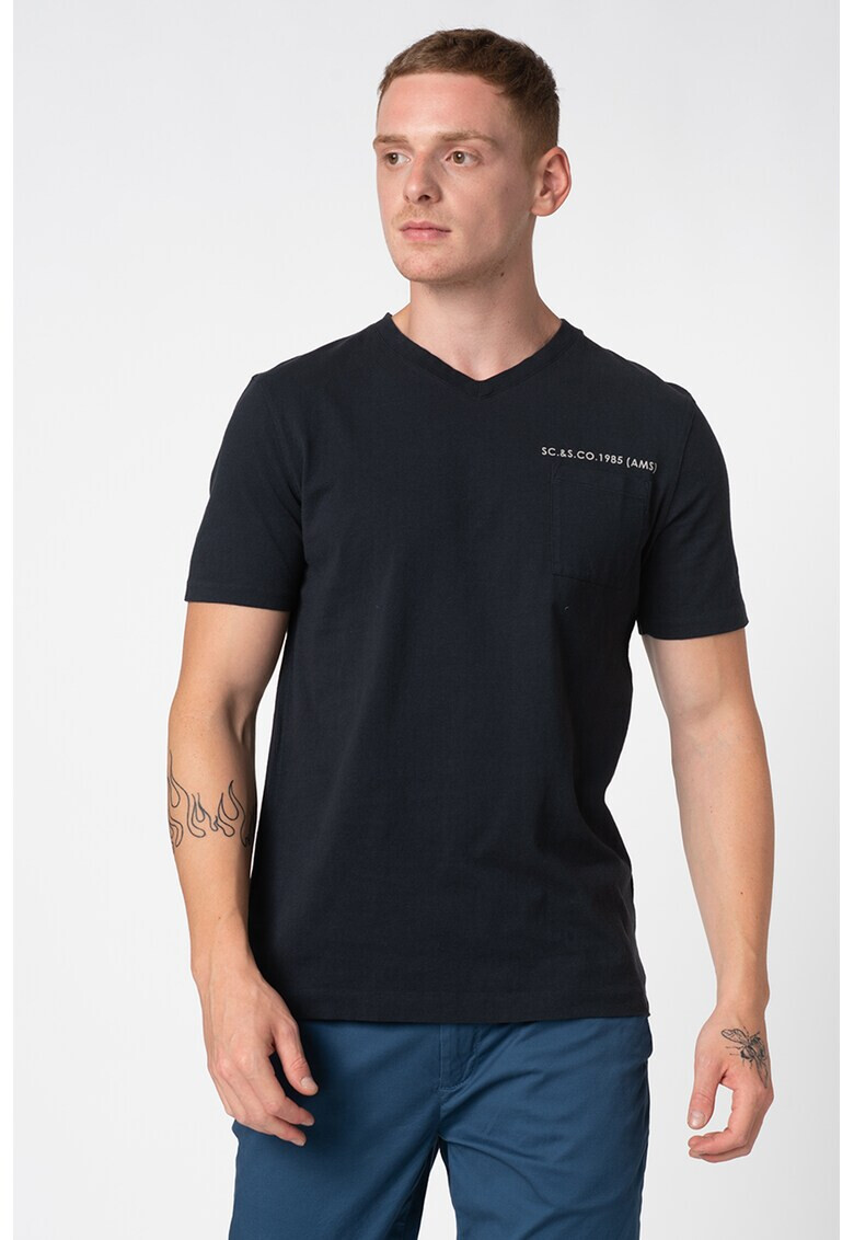 Scotch & Soda Тениска с шпиц деколте - Pepit.bg