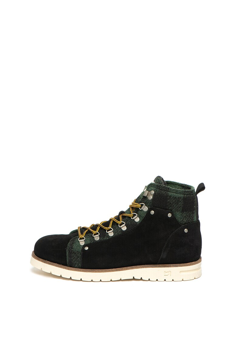 Scotch & Soda Велурени боти Levant с текстил - Pepit.bg