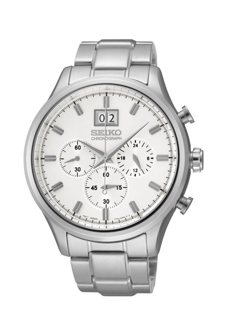 Seiko Quartz Silvery Chrono Watch 0 - Pepit.bg