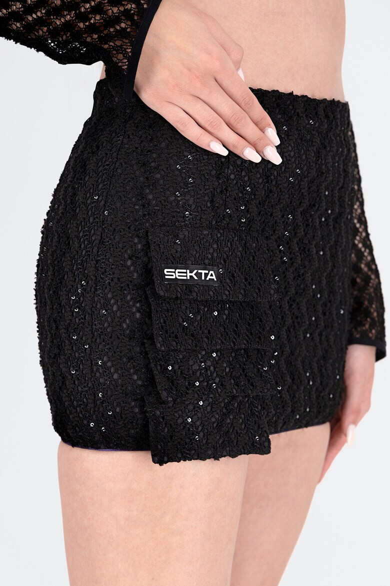 SEKTA Къса пола с ажур - Pepit.bg