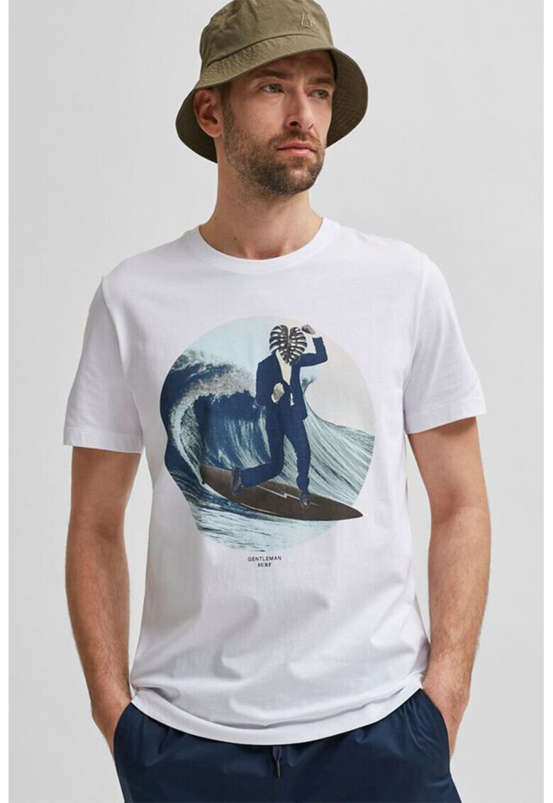Selected Homme Тениска с десен - Pepit.bg